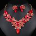 Women's necklaces, earrings, luxurious crystal banquet dress accessories_ipsvogv.com