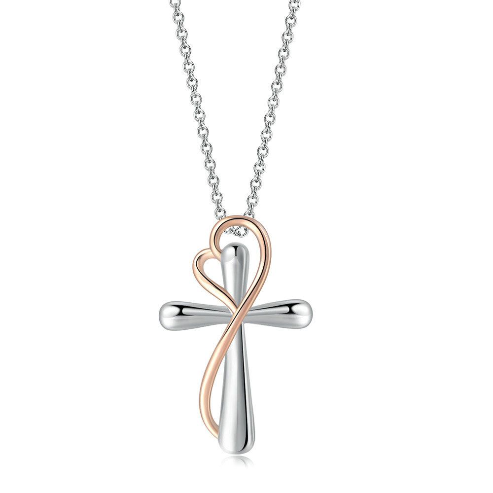 Unisex popular new zircon gold full diamond cross pendant necklace for women_ipsvogv.com
