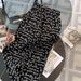 Women's Clothing Sports suits for women summer new style fashionable versatile high-end black short-sleeved wide-leg pants two-piece suit_ipsvogv.com