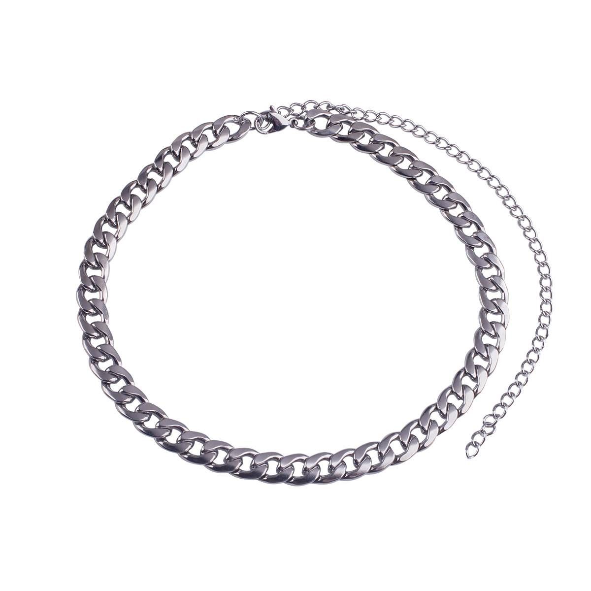 Cuban Necklace Men's Titanium Steel Hip Hop Street Style Multi Layer Personality Pendant Rap Trendy Cool Thick Chain_ipsvogv.com