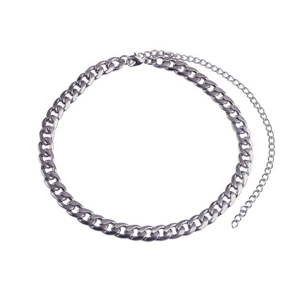 Cuban Necklace Men's Titanium Steel Hip Hop Street Style Multi Layer Personality Pendant Rap Trendy Cool Thick Chain_ipsvogv.com