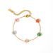 Women's Jewelry Cute All Match Flower Bracelet K Gold Stainless Steel Simple Design Fashion High End Jewelry_ipsvogv.com