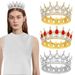 Baroque Bridal Round Party Ball Princess Headwear Birthday Crown Crystal Hair Accessories Female_ipsvogv.com