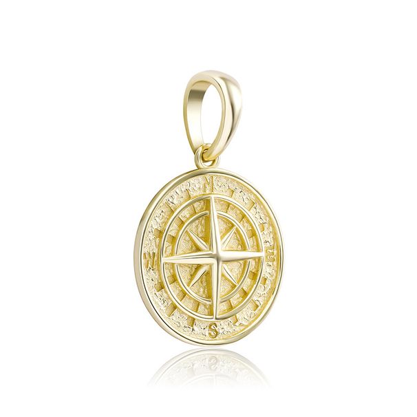Men And Women's Jewelry 925 Silver Compass Compass Hip Hop Pendant Necklace Jewelry Accessories Necklace_ipsvogv.com