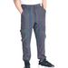 Men's Clothing geometric pattern colorful reflective overalls men's knitted breathable casual loose skinny pants_ipsvogv.com