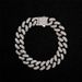 Hip-Hop Stainless Steel Cuban Chain Men's Fashion Bold Square Buckle Bracelet_ipsvogv.com