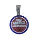 Round Brand MAKE AMErica CREAT AGAIN Letter Alloy Color Diamond Pendant Men's Necklace_ipsvogv.com