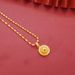 Smooth Ball Design Gold-plated Necklace Pendant Earring Ring Three Piece Jewelry Set_ipsvogv.com