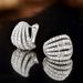 Cao Shi's High-end Ear Buckle Fashionable Lines, Multi-layered With Dense Inlay, Creative Hollow Design Earrings_ipsvogv.com
