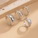 Ins Style Metal Smooth Open Set Female Personality, Inlaid With Pearls, Layered Ring Bracelet_ipsvogv.com