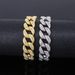 Unisex Alloy Jewelry Full Of Diamonds New 16mm Round Chain Spring Buckle Necklace Hiphop Street Rap Hip Hop Cuban Chain_ipsvogv.com