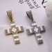 Hip Hop Versatile Alloy Cubic Zirconia Cross Pendant Personality Unisex Casual Necklace_ipsvogv.com