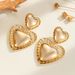 Jewelry Personality Temperament Heart Earrings Fashion Light Luxury Geometric Versatile Metal Ear Accessories_ipsvogv.com