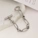 Hot Selling Fashion Versatile Stainless Plain OT Chain INS Men's Titanium Steel Cuban Bracelet_ipsvogv.com