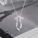 Exquisite Matte Ribbon Bow Necklace For Women French High-end Fashion Versatile Ins Ballet Style Clavicle Chain_ipsvogv.com