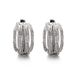 Cao Shi Geometric Line Ear Buckle Women's Multi Layer Cross Inlaid Diamond Charm Fashion Design Trendy Earrings_ipsvogv.com