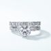 new Brilliant D Color One Carat Moissanite Diamond Ring Female S925 Silver Snake Bone Trapezoidal Single Row Ring Light Luxury_ipsvogv.com