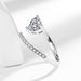 Baolai Xing Light Luxury Style Fashion Versatile Love Women's Super Sparkling Zircon Exquisite Index Finger Ring_ipsvogv.com