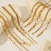 Women's Jewelry Stainless Steel Cuban Bracelet Vacuum Plating K Gold Niche Design Fashion All Match Titanium Steel Hand Jewelry Female_ipsvogv.com