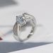 Fashion Eight Arrows and Eight Hearts Female Engagement Ring White Gold Plated with Zircon Accessories_ipsvogv.com