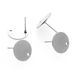 Stainless Steel Round Plate Welding Needle Hook Small Studs DIY Ear Handmade Jewelry Accessories Anti Allergy_ipsvogv.com