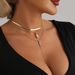 Ins Bohemian Retro Feng Shui Drop Snake Chain Collarbone Chain Personality Trend Multi-layer Necklace_ipsvogv.com