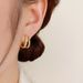 Women's Jewelry Temperament Fashion Double Layer Hollow Zircon Hoop Ear Buckle Exquisite Small Versatile Design Earrings_ipsvogv.com