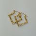 Spot Factory Fashionable Niche Ins Titanium Steel Retro Diamond Bamboo Earrings_ipsvogv.com