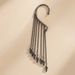 Pearl fringe ear hang no piercing exaggerated punk rivets single personality ear bone-clip trend su_ipsvogv.com