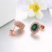 Unisex popular fashion earrings,crystal rose gold plated earrings_ipsvogv.com