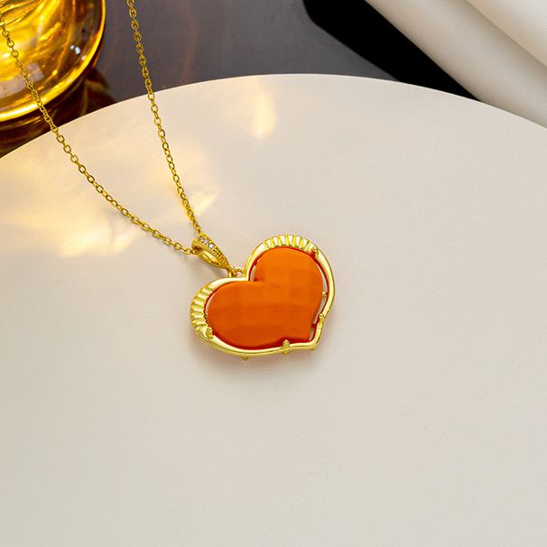 Hot Selling New Multi-color Optional Necklaces With Heart-shaped Minimalist Personality And Circular Pendants_ipsvogv.com