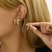 Minimalist bow for women, versatile, light luxury style, fashionable OL earrings, super fairy and niche earrings_ipsvogv.com