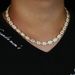 New 10X8mm Rectangular Zircon Trend Men And Women Hip Hop Necklace_ipsvogv.com