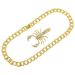 Hip Hop 3D Full Diamond Scorpion Shaped Pendant Trendy Punk Motorcycle Wear Cuban Chain Necklace_ipsvogv.com