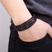 Fashion Cross Stainless Black Gold Steel Multi layer Woven Bracelet_ipsvogv.com