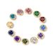 Women's Jewelry December Titanium Steel Accessories Inlaid With Rhinestone Necklace Bracelet Accessories DIY Round Month Pendant Pendant_ipsvogv.com