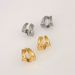 Spot Real Gold Electroplated Titanium Steel Fine Polished Double Layer Exquisite OOTD Gold And Silver Earrings_ipsvogv.com
