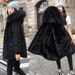 Women's Clothing Cotton coat women's jacket women's winter new Korean version of medium and long down cotton coat thick casual loose cotton coat women_ipsvogv.com