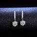 S Pure Silver New Mosang Stone Women's Tassel Six Claw as a Gift for Girlfriend's Temperament Minimalist Earrings_ipsvogv.com