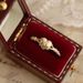 Sanjie Simple And Fashionable Heart Shaped Women's Gold Plated Ring Instagram Internet Celebrity Wearing Accessories_ipsvogv.com