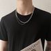 Men's and women's light luxury niche design sense simple high end trend hip hop accessories multi color gemstone splicing clavicle necklace_ipsvogv.com