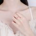 New Japanese And Korean Trendy Student Instagram Love Zircon Ring Female Niche Design, Adjustable Opening Ring For_ipsvogv.com