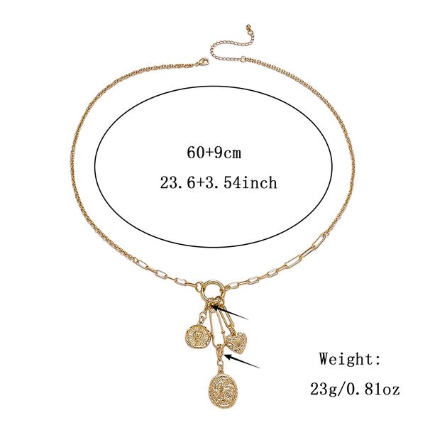 Women's Jewelry Multi Pendant Detachable Necklace Devil Eye Tarot Cactus Star_ipsvogv.com