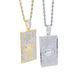 Men's Jewelry Hip Hop Dollar Sign Zircon Necklace Punk Style Cubic Zirconia Pendant With Twist Chain For Men (Silver/Gold, 60cm)_ipsvogv.com