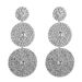 Exaggerated multi-layer round diamond-encrusted glass diamond rhinestone full diamond earrings women's super flash super fairy earrings earrings_ipsvogv.com