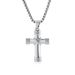 Simple knot stainless steel cross necklace does not fade titanium steel pendant Cross pendant_ipsvogv.com