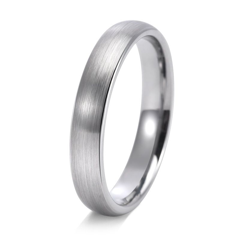 Men And Women's Jewelry Personalized Sand Surface Inner And Outer Balls 4 6 8MM Tungsten Gold Ring Tungsten Steel Ring_ipsvogv.com