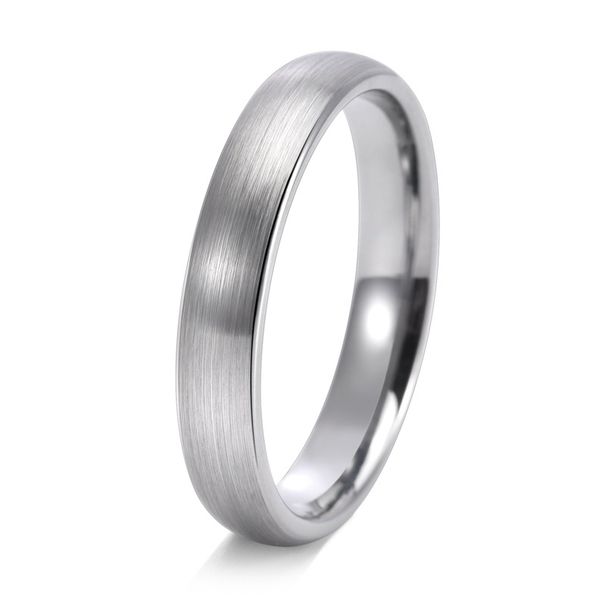 Men And Women's Jewelry Personalized Sand Surface Inner And Outer Balls 4 6 8MM Tungsten Gold Ring Tungsten Steel Ring_ipsvogv.com