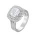 Women's Jewelry Classic Full Diamond Luxury Sterling Silver Ring Fashion Micro Inlaid Zircon Light Luxury High End Wedding Ring Jewelry_ipsvogv.com
