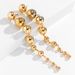 Jewelry Hip Hop Punk Metal Ball Women's Trendy Simple Geometry Long Earrings_ipsvogv.com